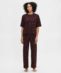 Dames pyjamabroek bruin