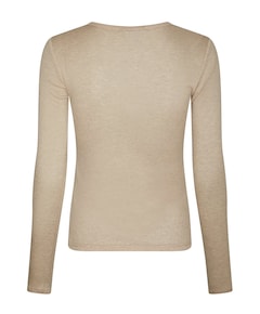 Dames longsleeve beige