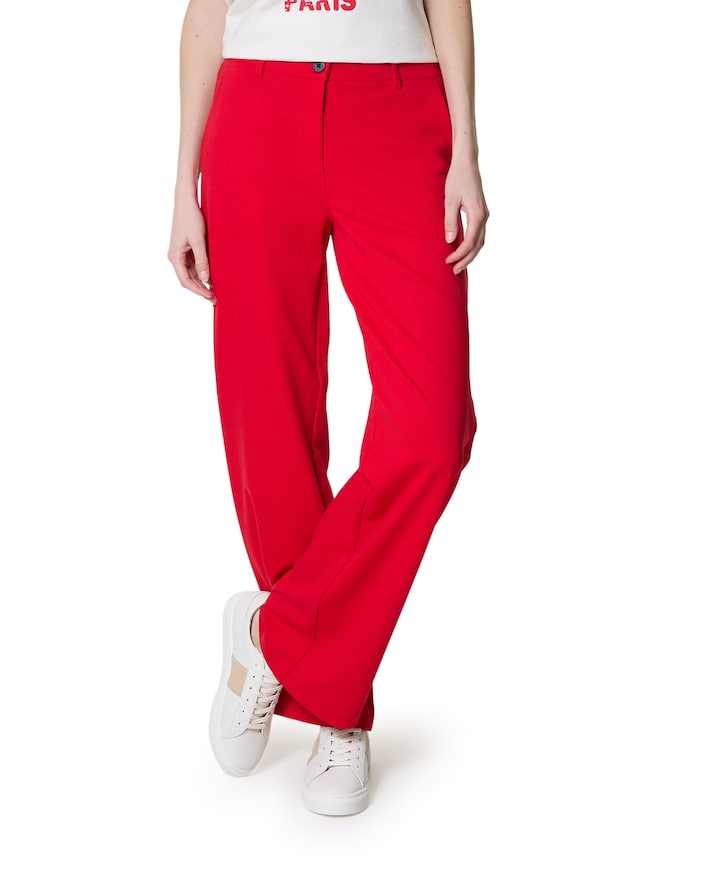 FQNanni-pant dames broek rood