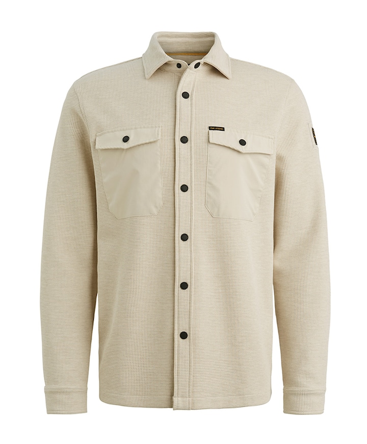 Heren overhemd lange mouw ecru