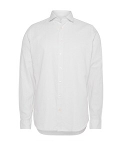 Heren overhemd lange mouw beige