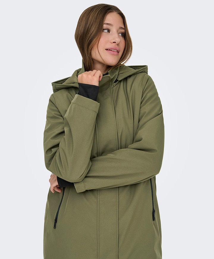 Dames jas groen