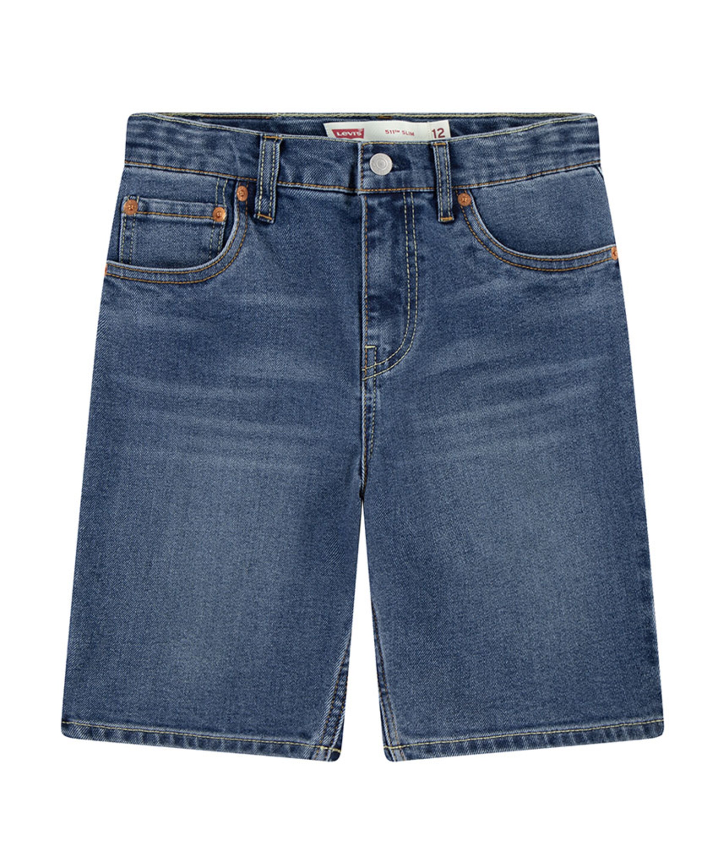 LVB New 511 slim fit denim short jongens korte broek blauw