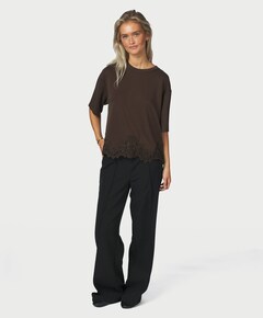 Dames T-shirt bruin