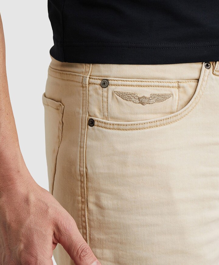 WINGLOAD SHORTS LIGHT WASHED SWEAT heren korte broek beige