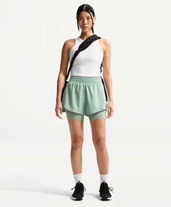Nike One Dri-fit Women's High-rise dames tights shorts zwart