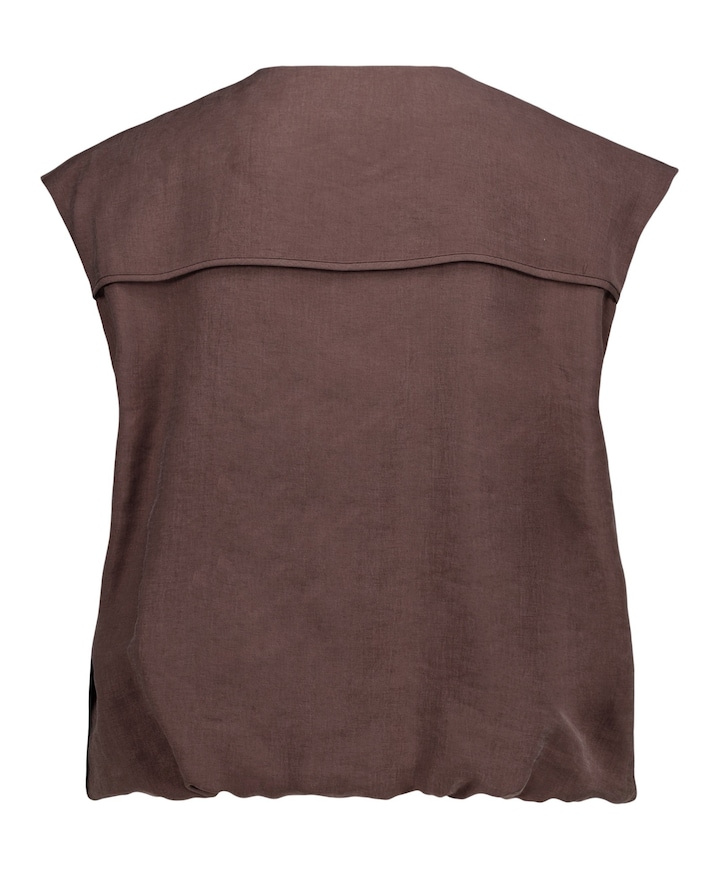Dames gilet bruin