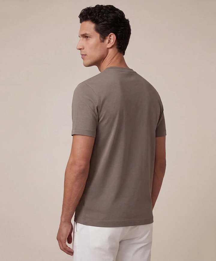 Heren T-shirt beige