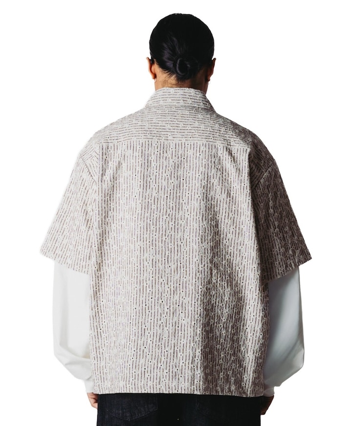 Heren overshirt ecru