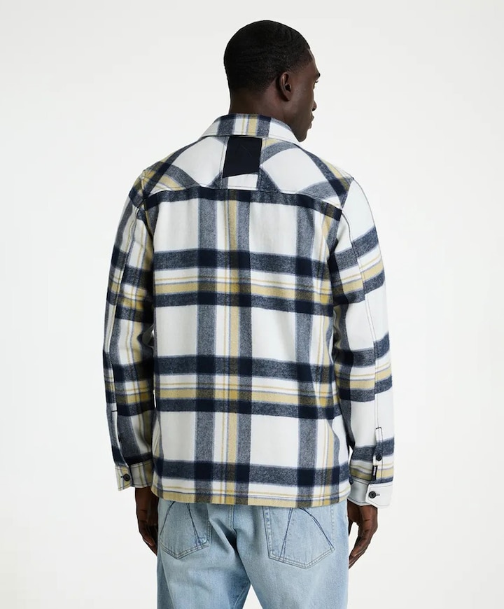 Heren overshirt blauw