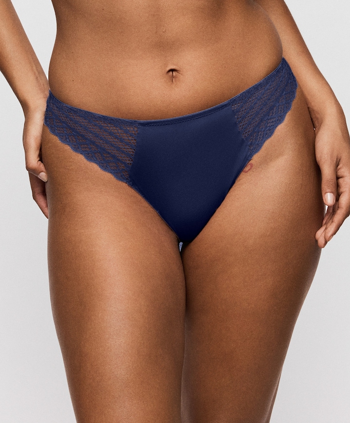 Dames string blauw