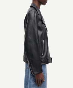 Leren jack zwart