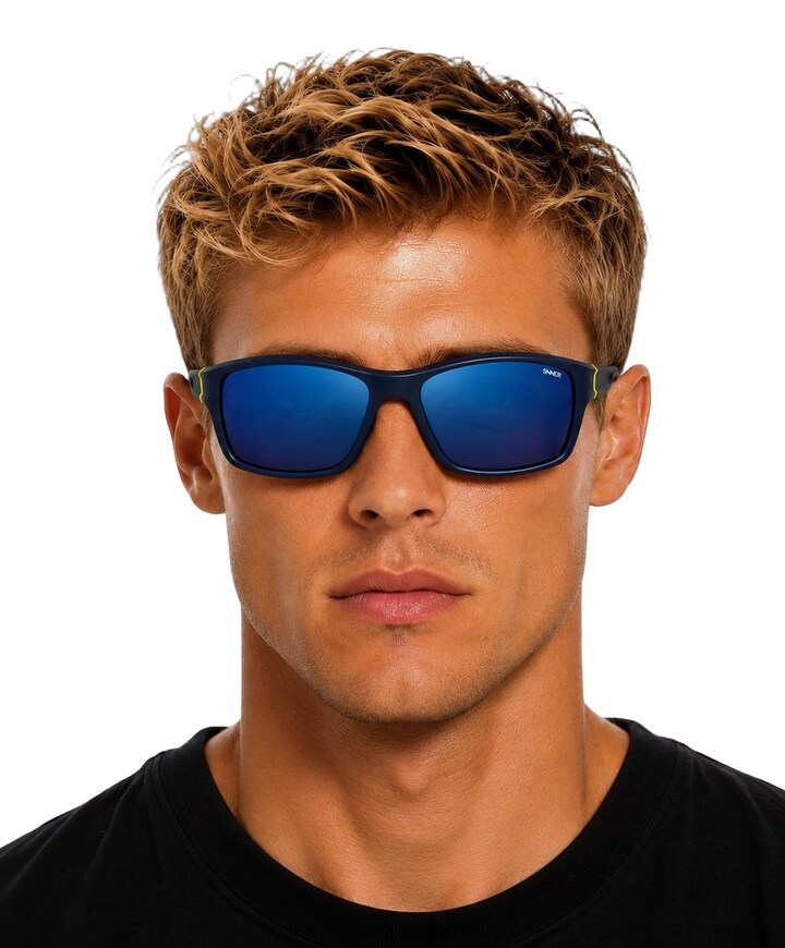 Ski zonnebril uniseks blauw