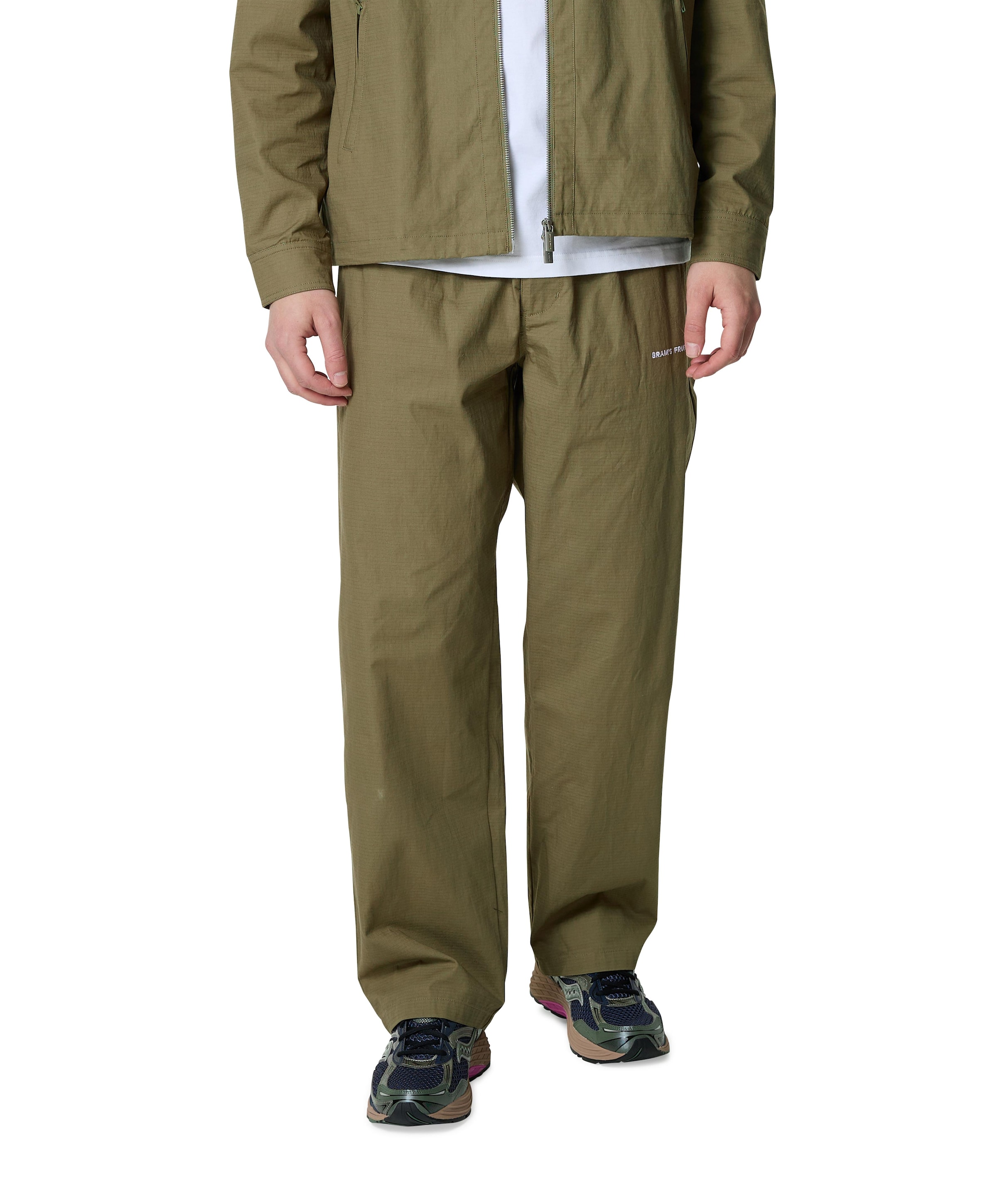 Bram's Fruit Ripstop Text Logo Pants heren pantalon groen