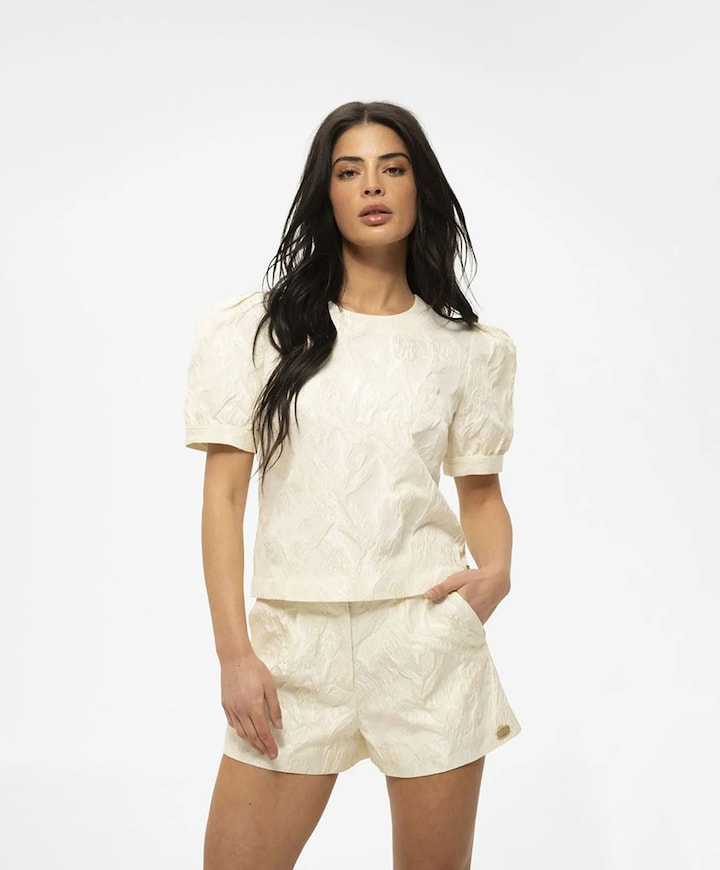 Pamona dames korte broek ecru