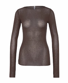 Dames longsleeve bruin
