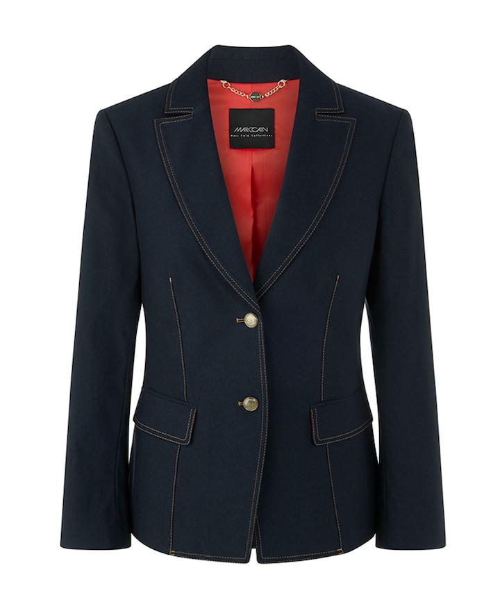 Dames blazer blauw