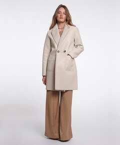 Dames jas reversible ecru