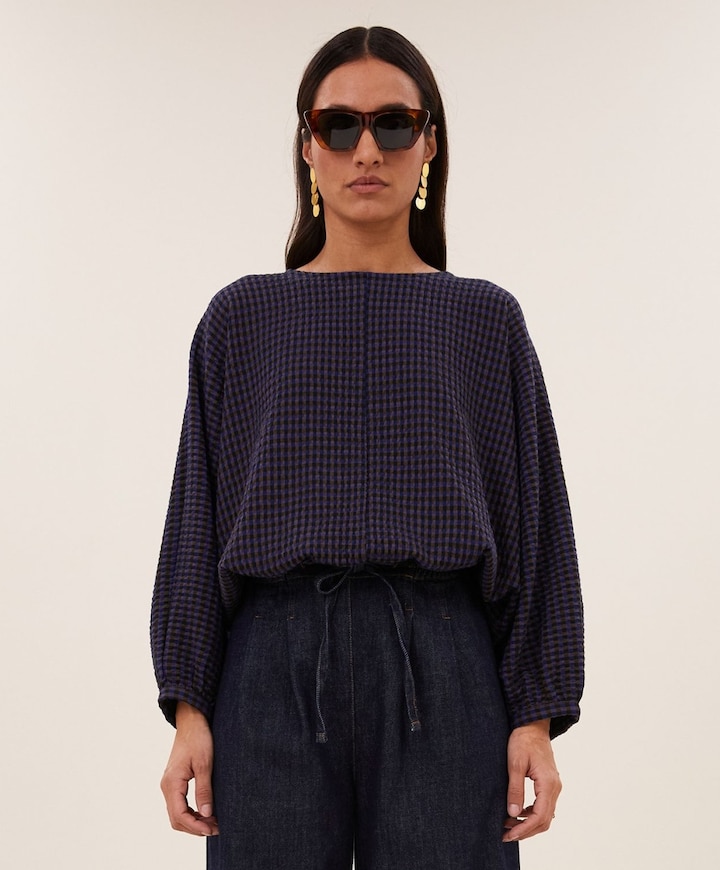 Dames blouse paars