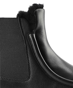 dames enkellaarzen zwart