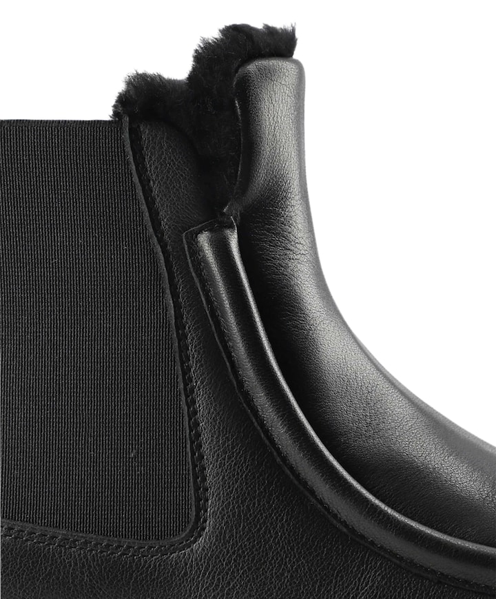 dames enkellaarzen zwart