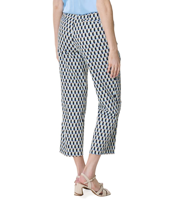 3/4 dames broek blauw