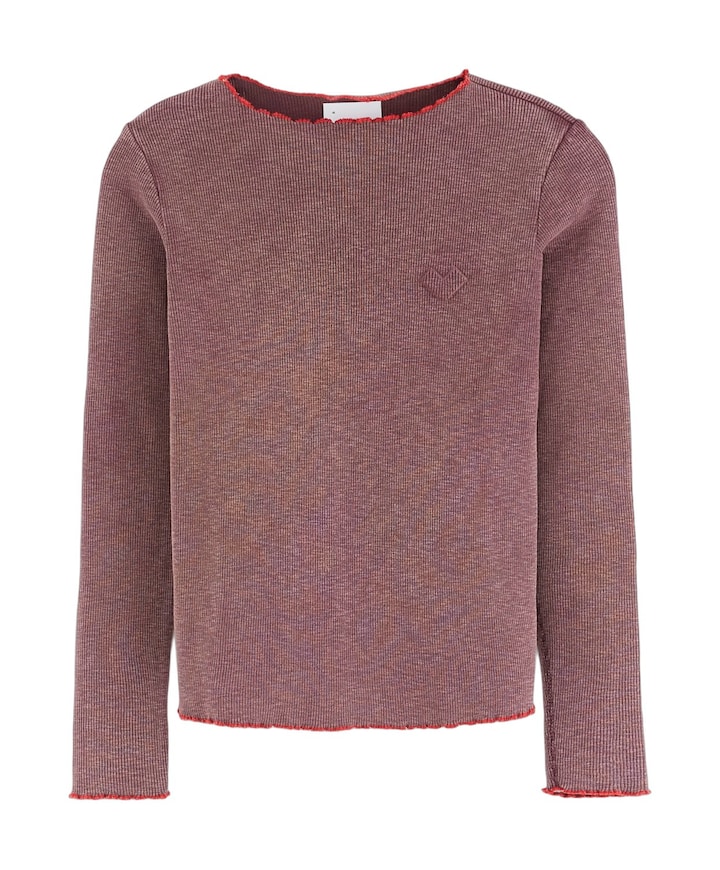 Meisjes longsleeve rood