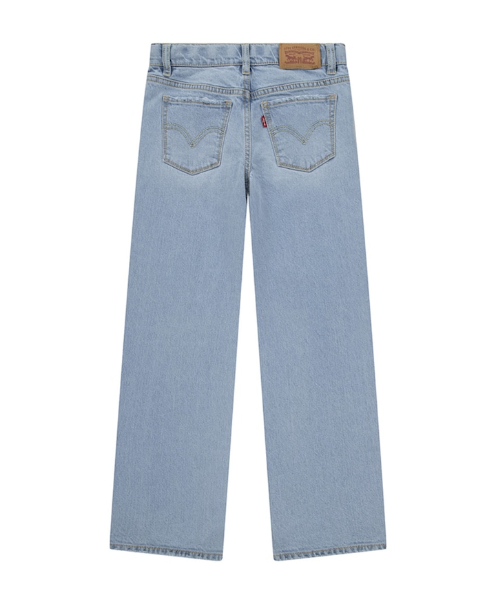 Wide leg jeans meisjes jeans blauw