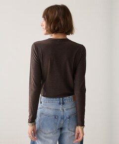 Dames longsleeve bruin