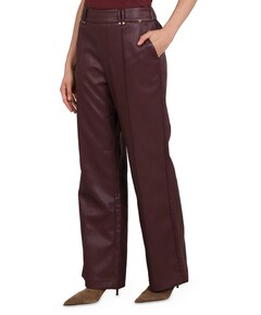 Jill PU dames broek rood