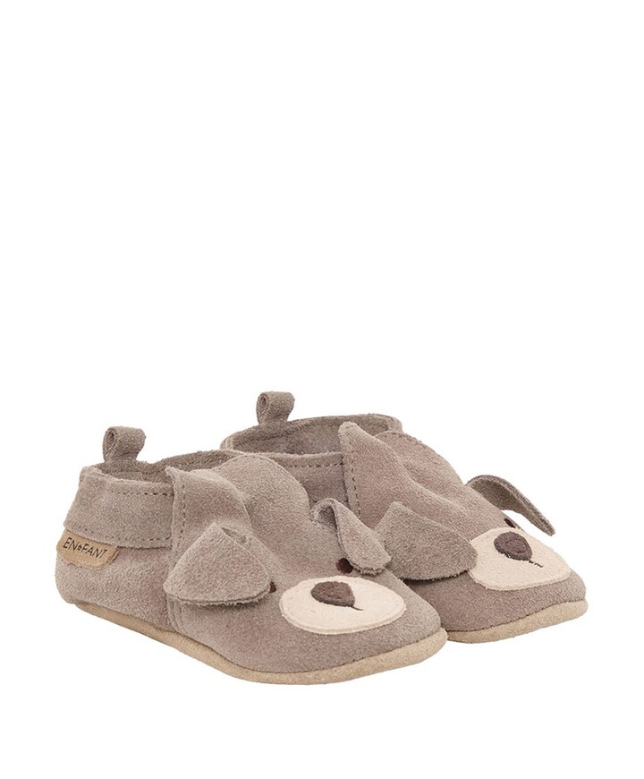 Slippers Suede Animal uniseks pantoffels  bruin