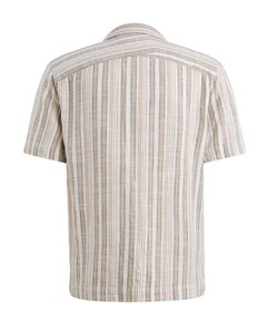 Heren overhemd korte mouw grijs