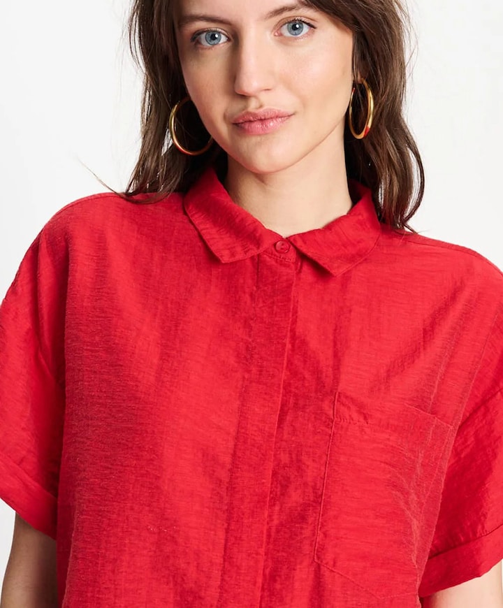 Dames blouse rood