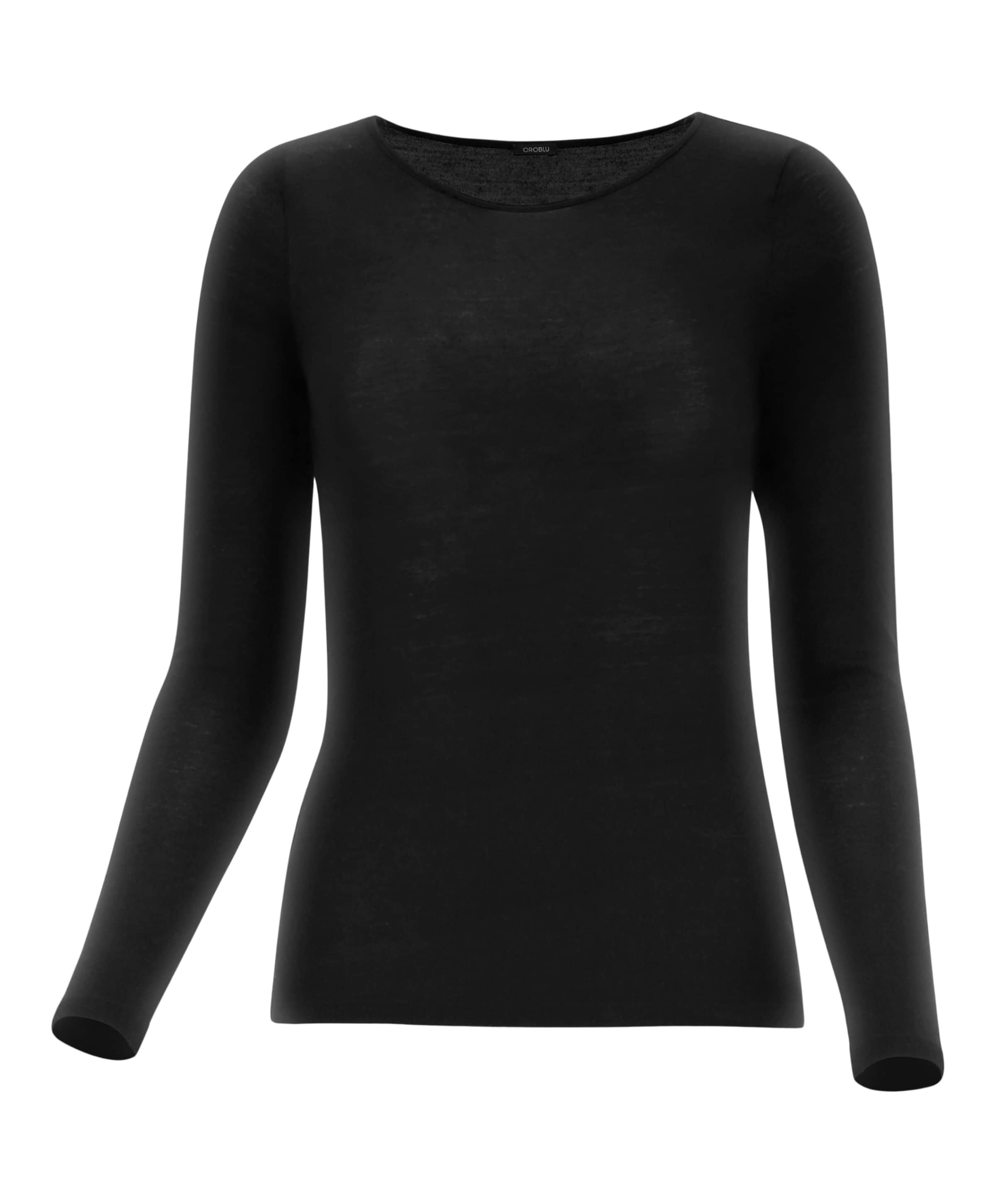 Dames longsleeve zwart