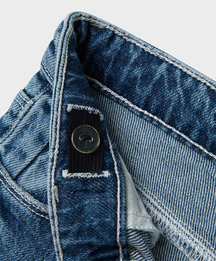 NMFROSE STRAIGHT FOLD  4224-AZ jeans blauw