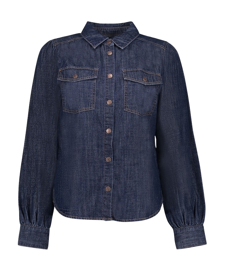 Dames blouse blauw