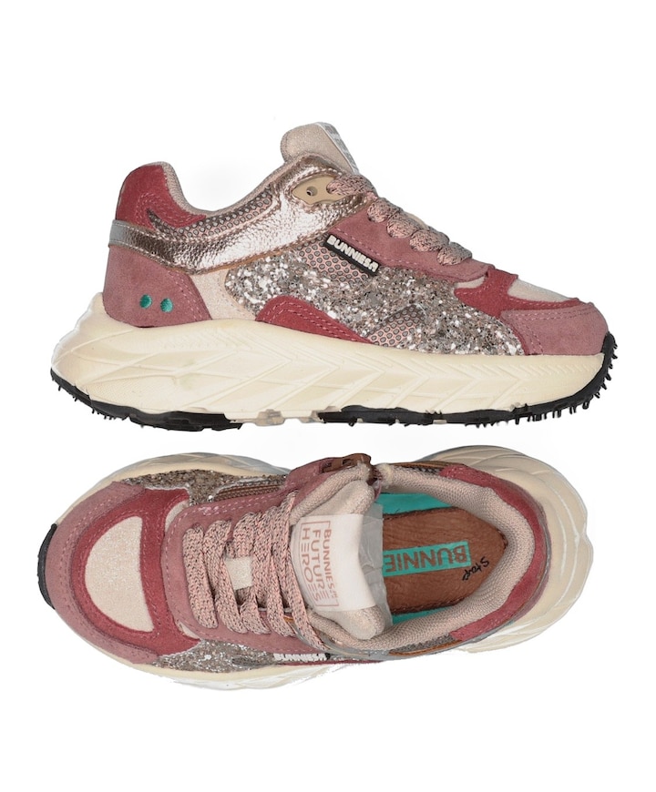 Reza Rush meisjes sneakers bordeaux