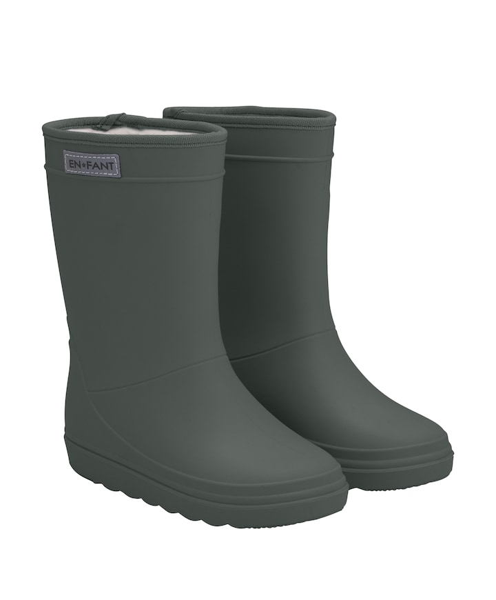 Thermo Boots Solid regenlaarzen groen