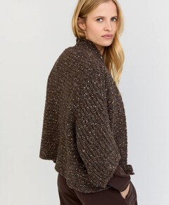 Dames vest bruin