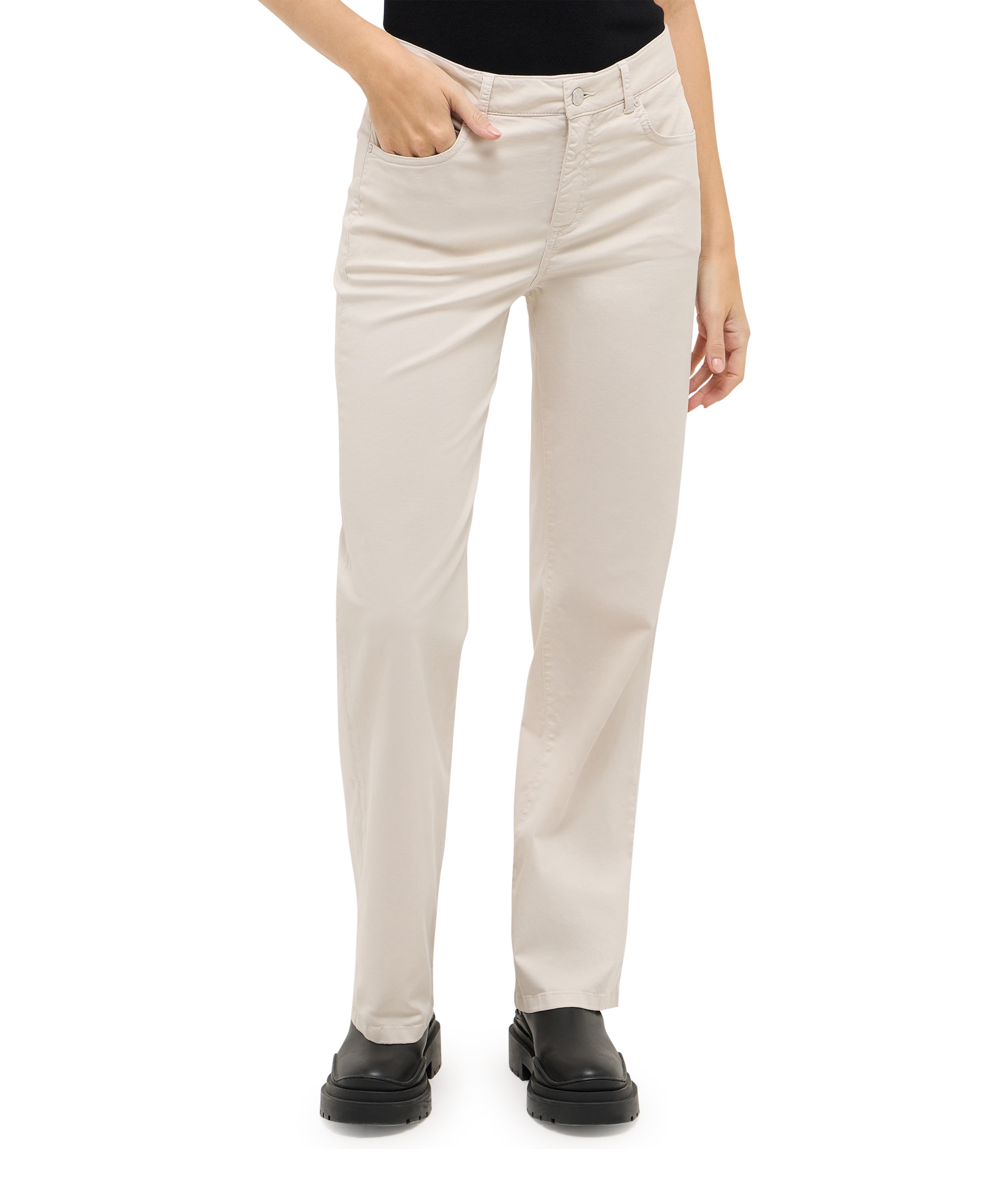 LARA dames broek grijs