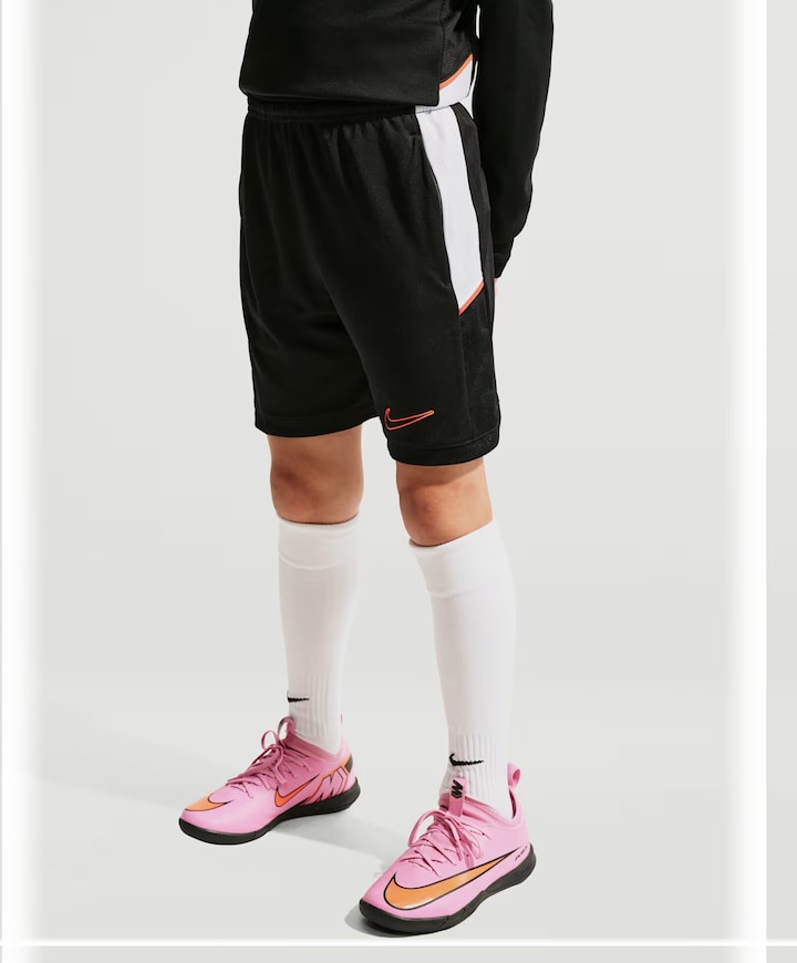 Nike Academy Big Kids' Dri-fit 7i S jongens shorts zwart