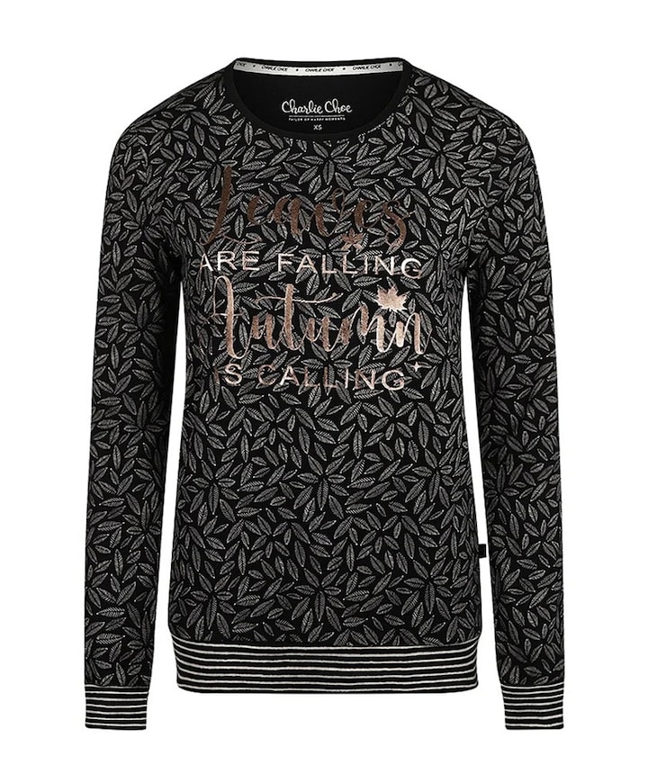 Dames pyjamatop zwart