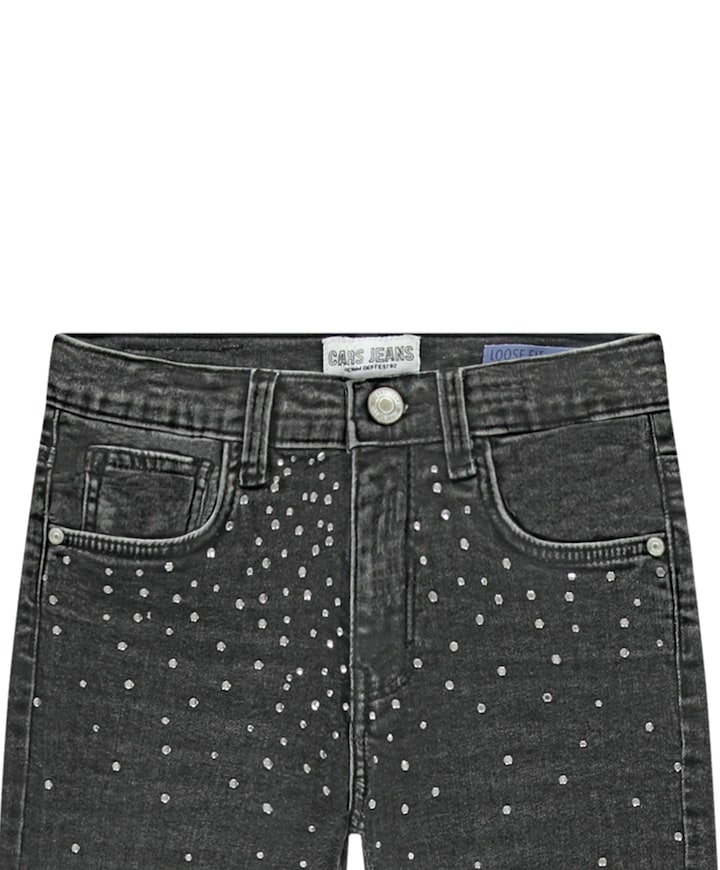 YARA Den. Blue Used jeans zwart
