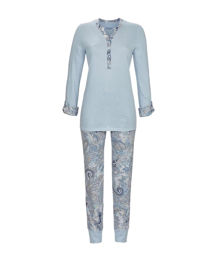 Dames pyjamaset blauw