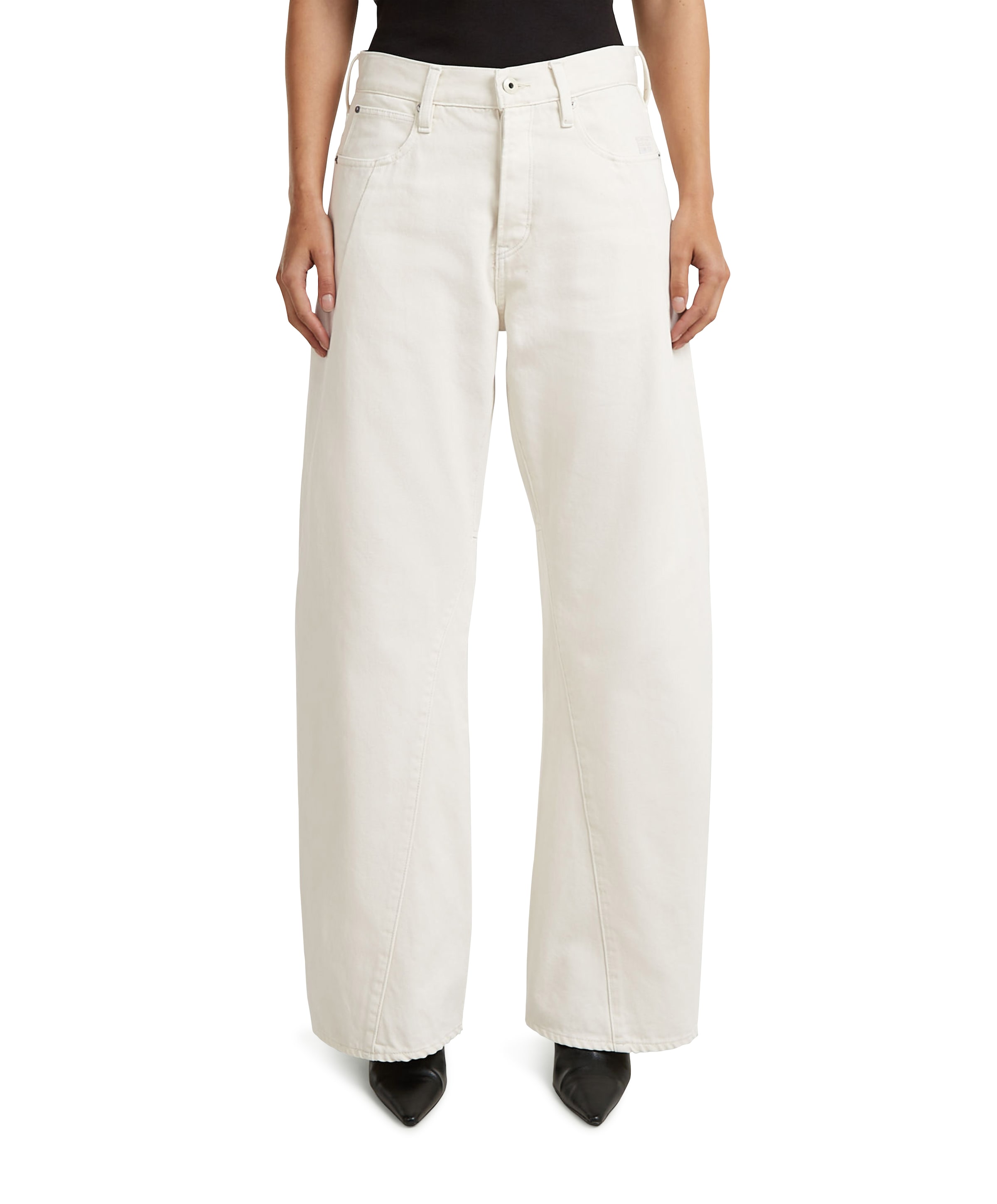 Contor 3D Wide Wmn dames jeans ecru