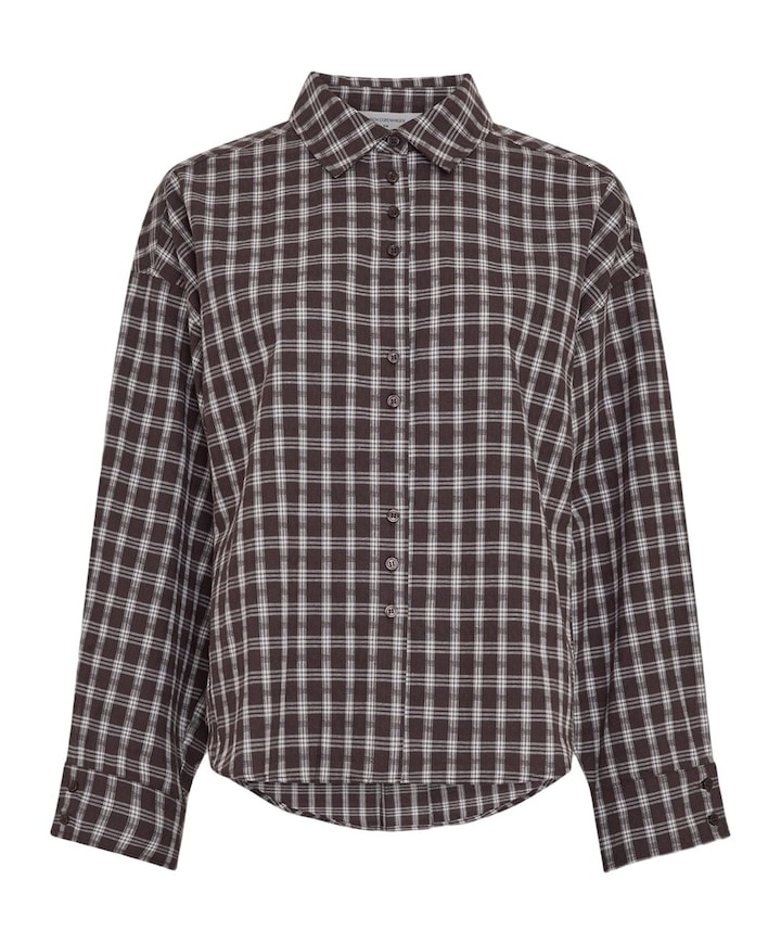 Dames blouse bruin