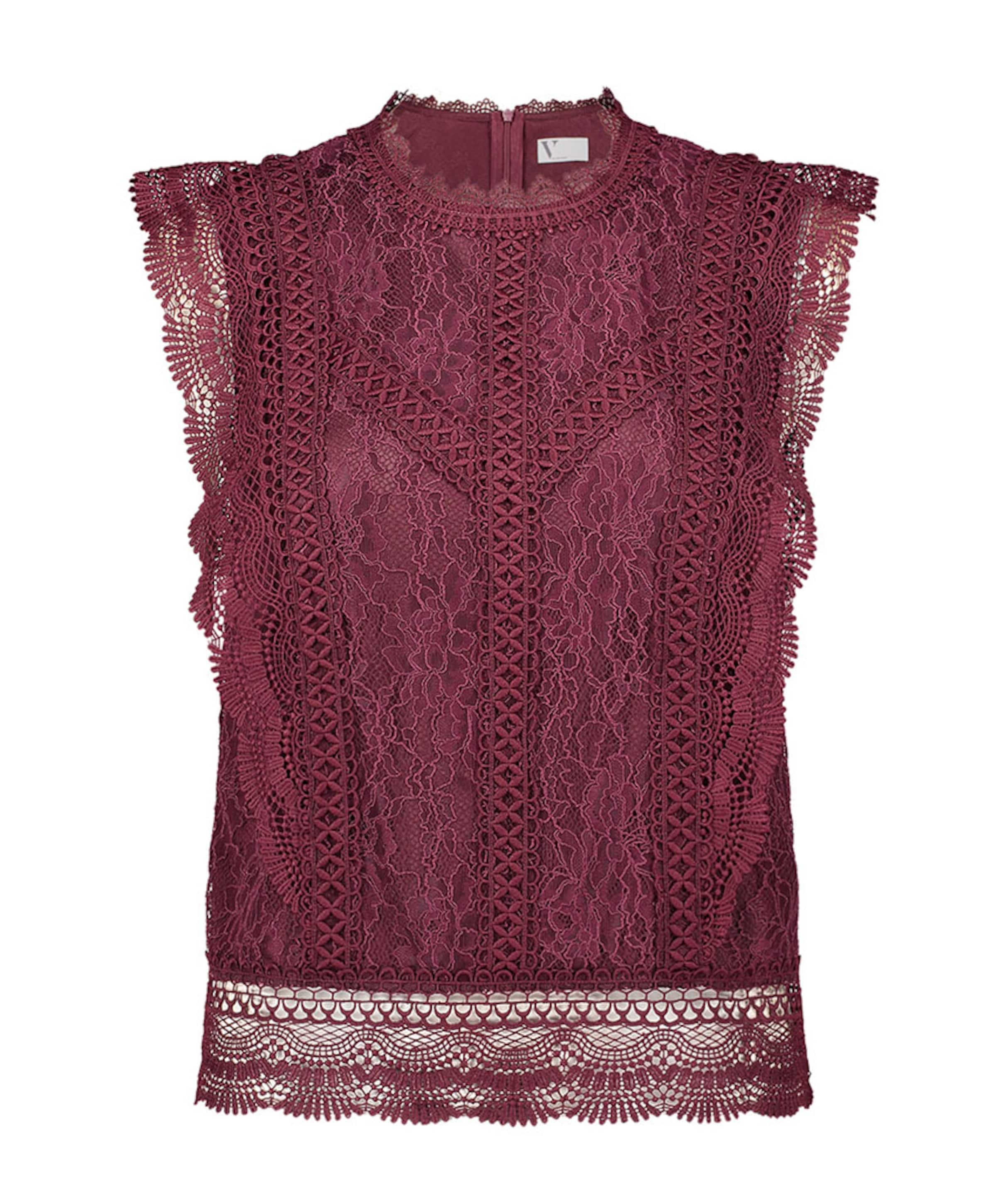 Dames top bordeaux