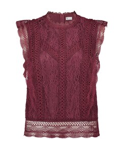 Dames top bordeaux