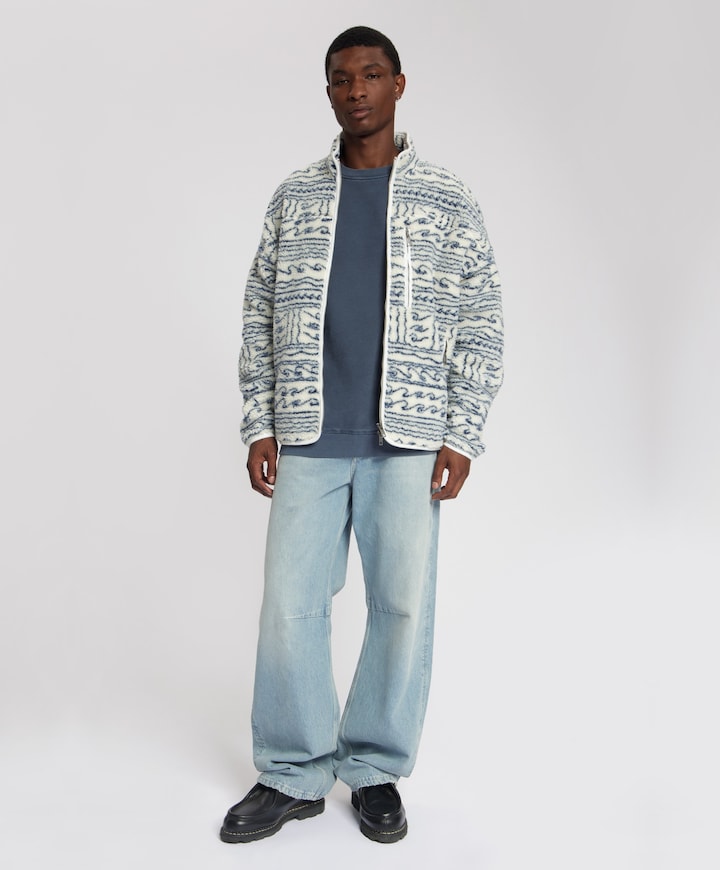 Heren vest ecru