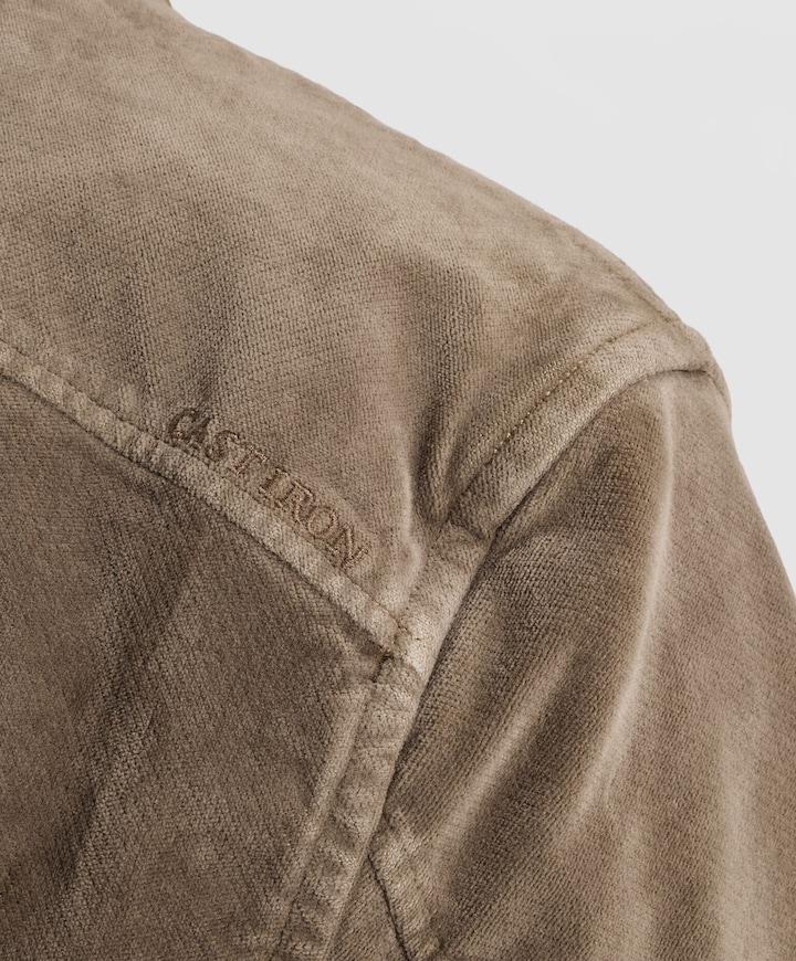 Heren overshirt bruin